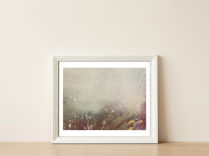Denial — framed, leaning against the wall