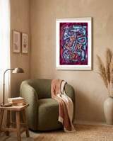 Graffiti Digital 2022 908 framed in a tender room thumbnail
