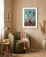 Graffiti Digital 2022 920 framed in a tender room thumbnail