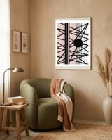 Abstrato Geométrico 37.4 framed in a tender room thumbnail