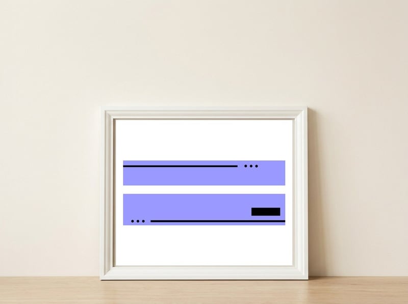 Abstrato Geométrico 37.6 — framed, leaning against the wall