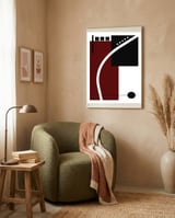 Abstrato Geométrico 38.4 framed in a tender room thumbnail