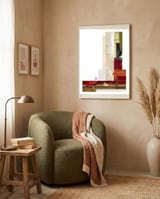 Gemaeldekomposition Modern Classic framed in a tender room thumbnail