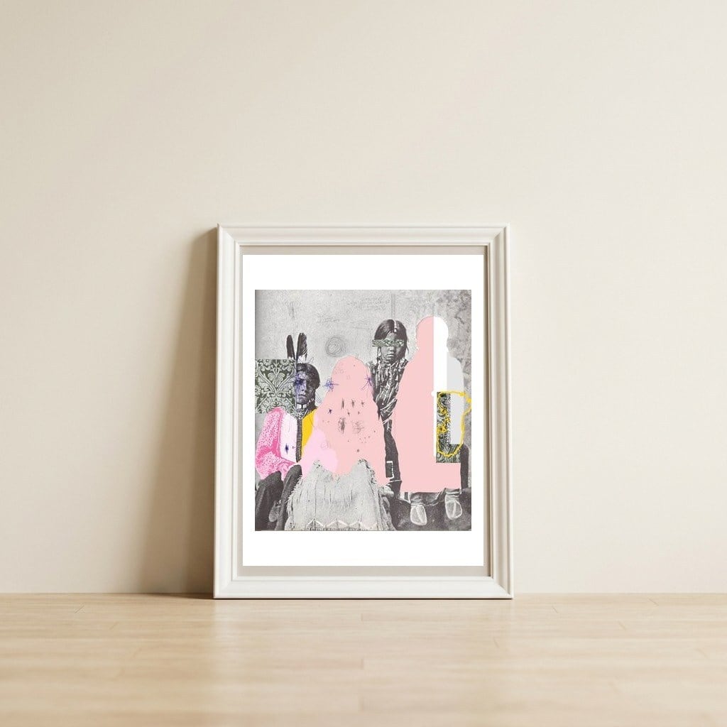 Indian Family Portrait Disaster · Childhood — framed, leaning against the wall