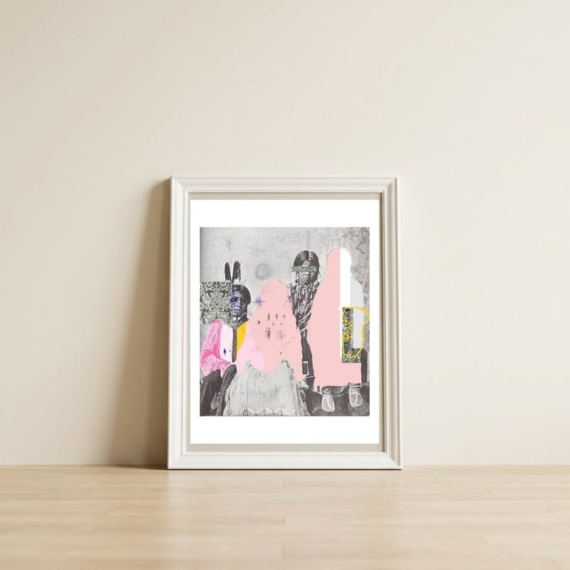 Indian Family Portrait Disaster · Childhood — framed, leaning against the wall