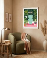 Botanical Loo in Tropical Bathroom framed in a tender room thumbnail