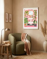 Sink in Boho Jungle Bathroom framed in a tender room thumbnail
