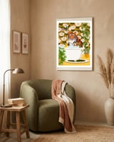 Tiger in Retro Bathroom framed in a tender room thumbnail