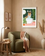Tiger in My Bath framed in a tender room thumbnail