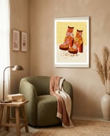 Groovy Disco Boots framed in a tender room thumbnail