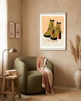 Leopard Disco Platforms framed in a tender room thumbnail