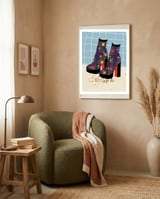 Starry Disco Shoes framed in a tender room thumbnail