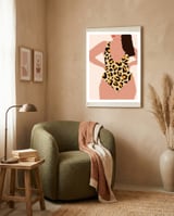 My New Leopard Swimsuit framed in a tender room thumbnail