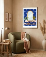 Boho Mirror Station framed in a tender room thumbnail