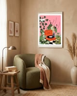 Vinyl Record Player in My Garden framed in a tender room thumbnail
