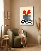 Red Coleus framed in a tender room thumbnail