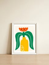 Flower Character — framed, leaning against the wall thumbnail