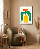 Flower Character framed in a tender room thumbnail