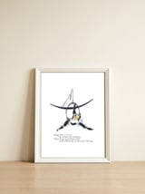 Hoop Balerina 1 — framed, leaning against the wall thumbnail