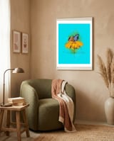 Butterfly 2 framed in a tender room thumbnail