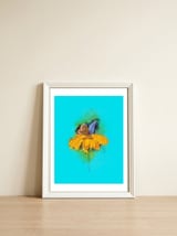 Butterfly 5 — framed, leaning against the wall thumbnail