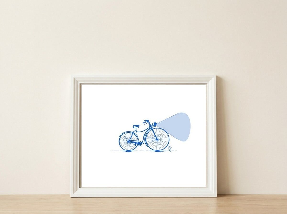 Get On Your Bike 4 — framed, leaning against the wall