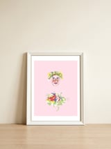Girl In Wreath 2 — framed, leaning against the wall thumbnail