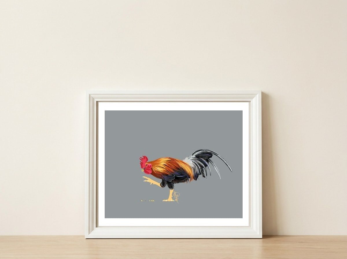 King Of The Farm 2 — framed, leaning against the wall