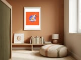 Koi Carp N Diver framed in a gentle room thumbnail