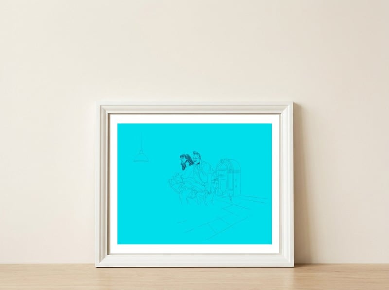 Rock N Roll 4 — framed, leaning against the wall