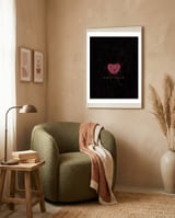 Sentimental Scribble 2 framed in a tender room thumbnail