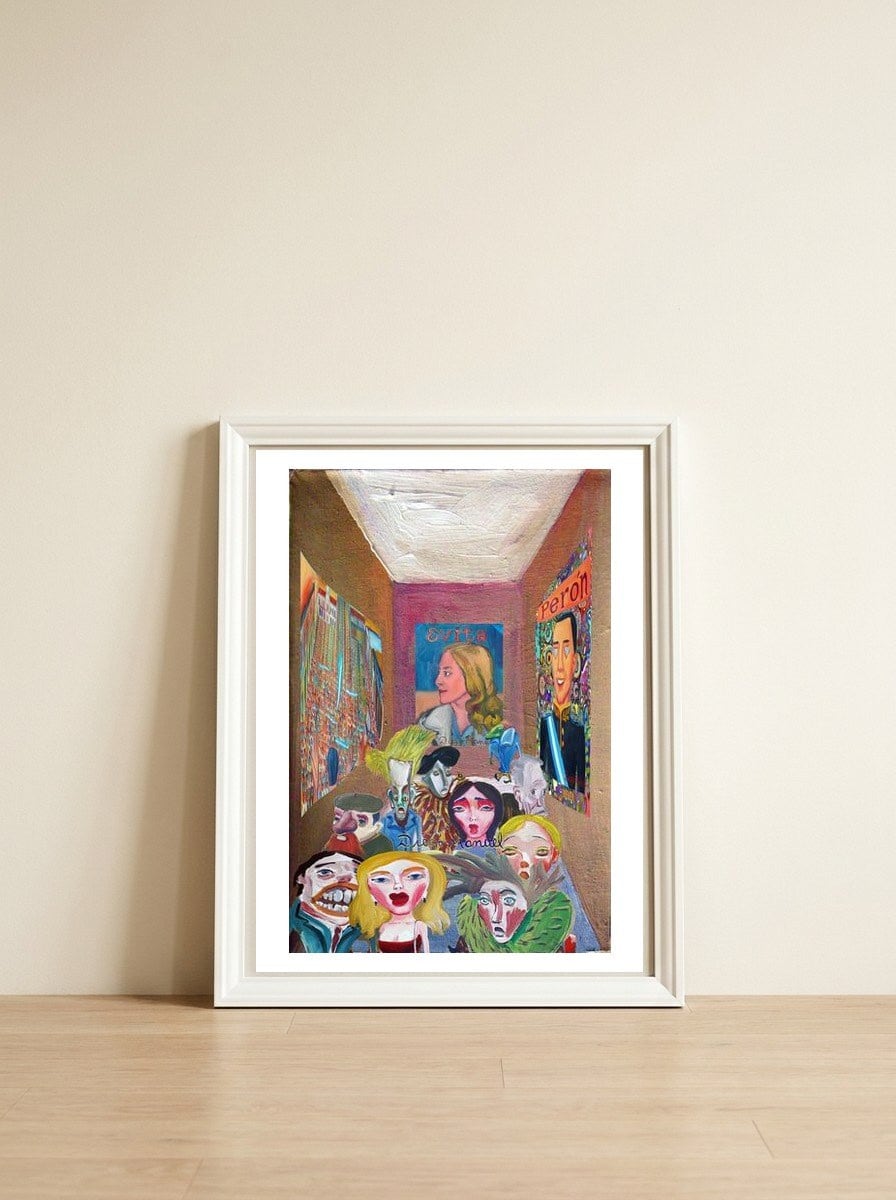 Graffiti Digital 2022 958 — framed, leaning against the wall