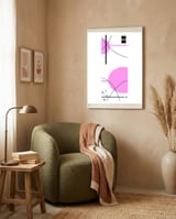 Abstrato Geométrico 40.9 framed in a tender room thumbnail