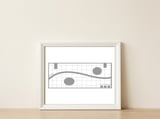 Abstrato Geométrico 39.4 — framed, leaning against the wall thumbnail