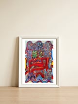 Graffiti Digital 2022 1007 — framed, leaning against the wall thumbnail