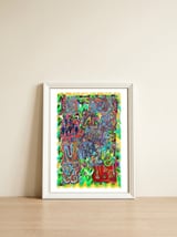 Graffiti Digital 2022 1025 — framed, leaning against the wall thumbnail