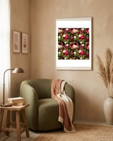 Water Colour Rose Pattern framed in a tender room thumbnail