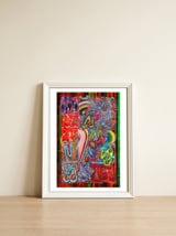 Graffiti Digital 2022 1050 — framed, leaning against the wall thumbnail