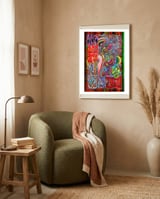 Graffiti Digital 2022 1050 framed in a tender room thumbnail
