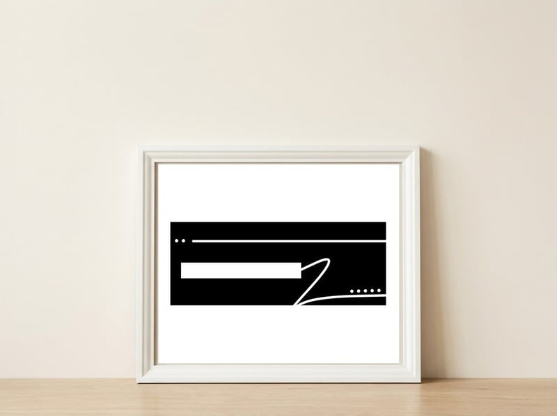 Abstrato Geométrico 41.9 — framed, leaning against the wall
