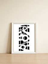 Abstrato Geométrico 45.9 — framed, leaning against the wall thumbnail