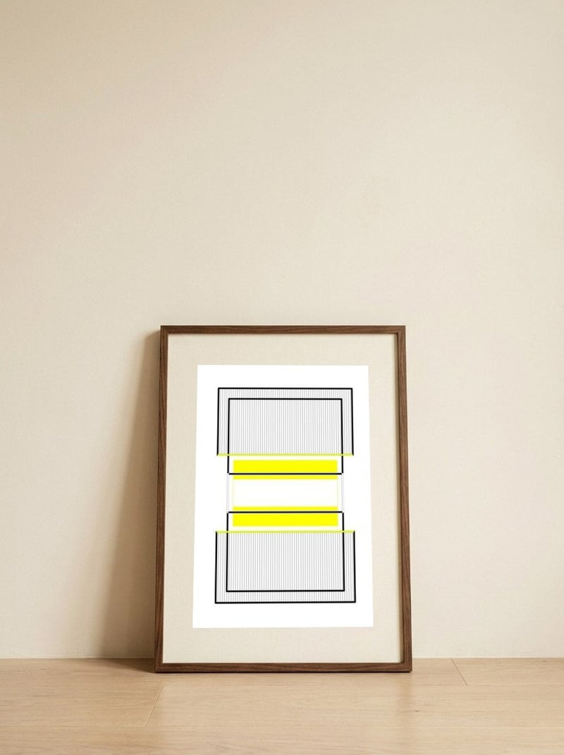 199973 — framed, leaning against the wall