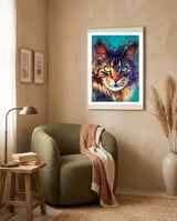 Cat framed in a tender room thumbnail