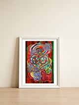 Graffiti Digital 2022 1087 — framed, leaning against the wall thumbnail