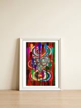 Graffiti Digital 2022 1124 — framed, leaning against the wall thumbnail