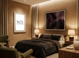 Temptation of Angels - b&w framed in a luxurious room thumbnail