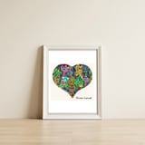 Corazon 6 — framed, leaning against the wall thumbnail