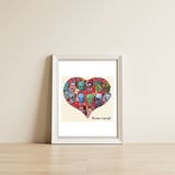 Corazon 11 — framed, leaning against the wall thumbnail