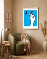 A OK framed in a tender room thumbnail