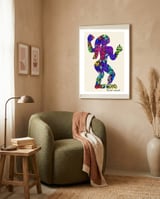 Graffiti Digital Nuevo 4 framed in a tender room thumbnail